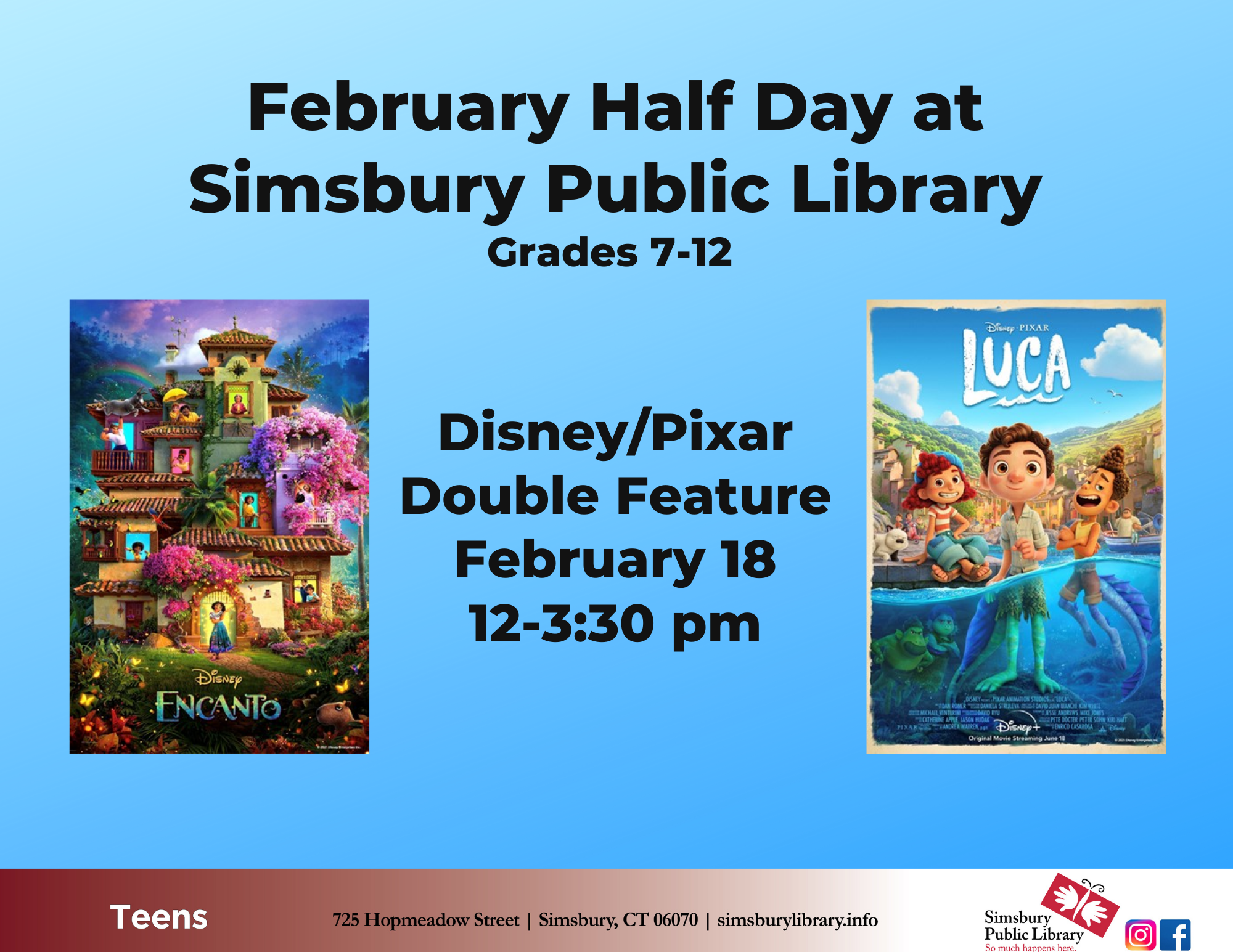 February Half Day Double Feature