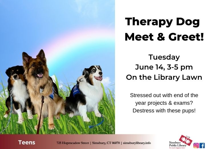 Therapy Dog Meet & Greet!