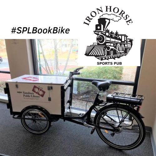 Simsbury Public Library Book Bike & Iron Horse Bar logo