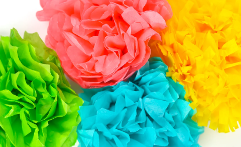 tissue paper flowers