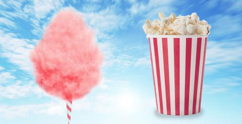 popcorn and cotton candy