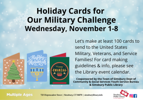 Holiday Cards for Our Military Challenge