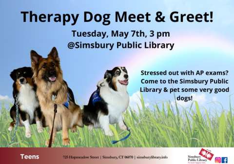 Therapy Dog Meet & Greet!