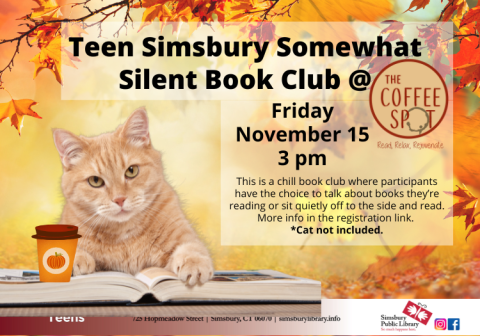 Teen Somewhat Silent Book Club @ The Coffee Spot