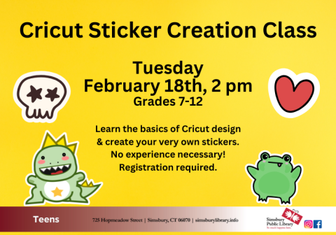 Cricut Sticker Making Class