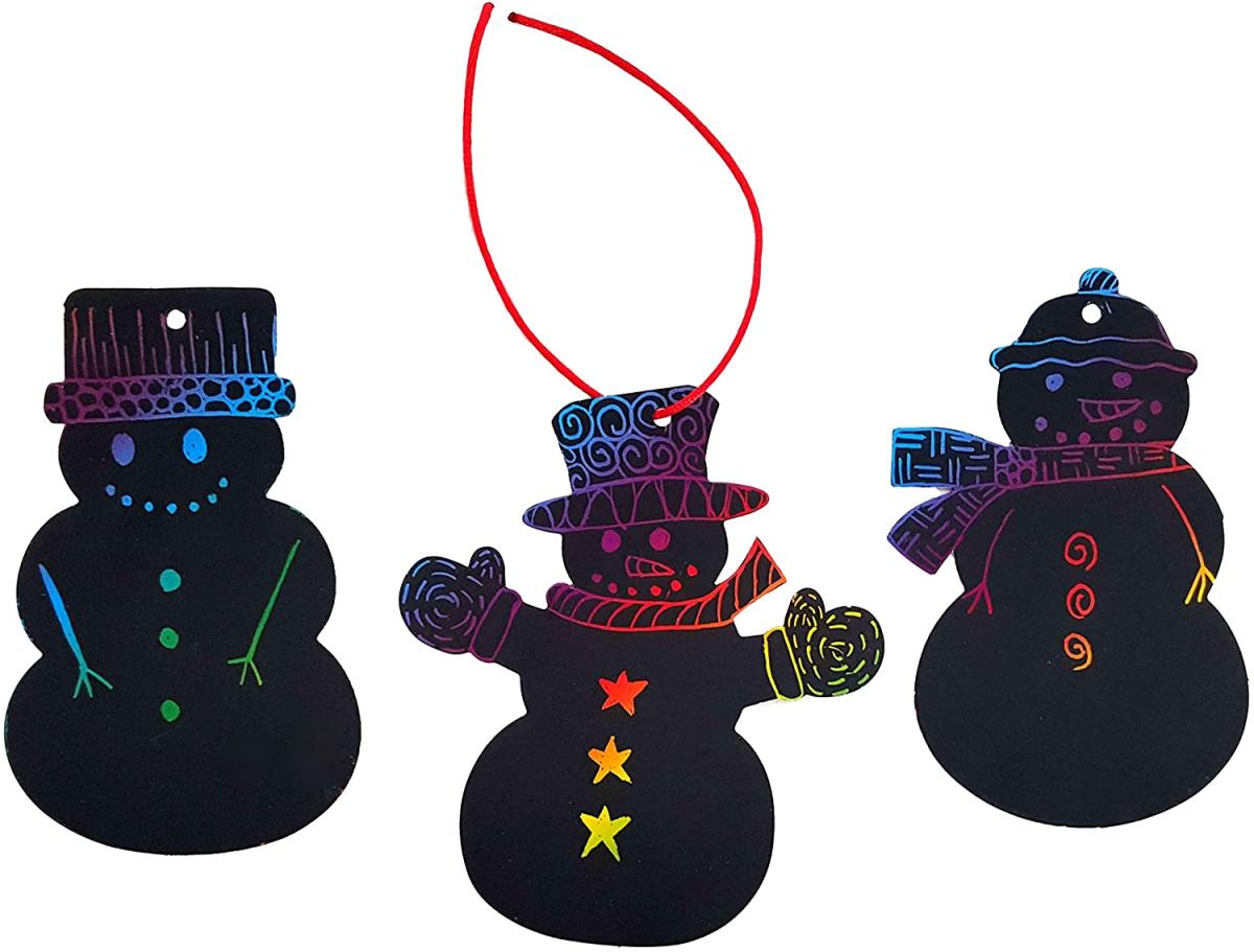 magic scratch snowman