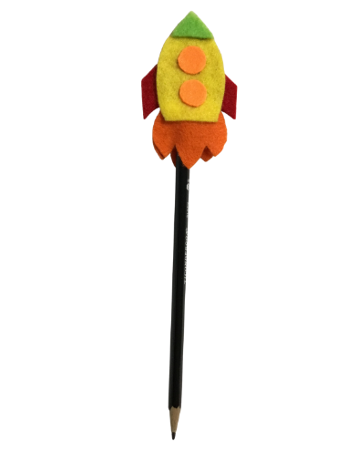 Rocket Felt Pencil Topper