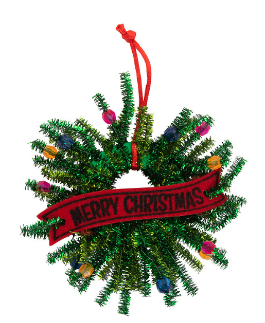 Christmas ornament wreath
